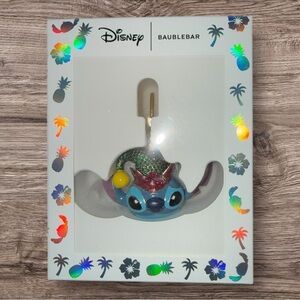 Disney Stitch BaubleBar Bag Charm Keychain Rhinestone Christmas Tree Holiday NEW